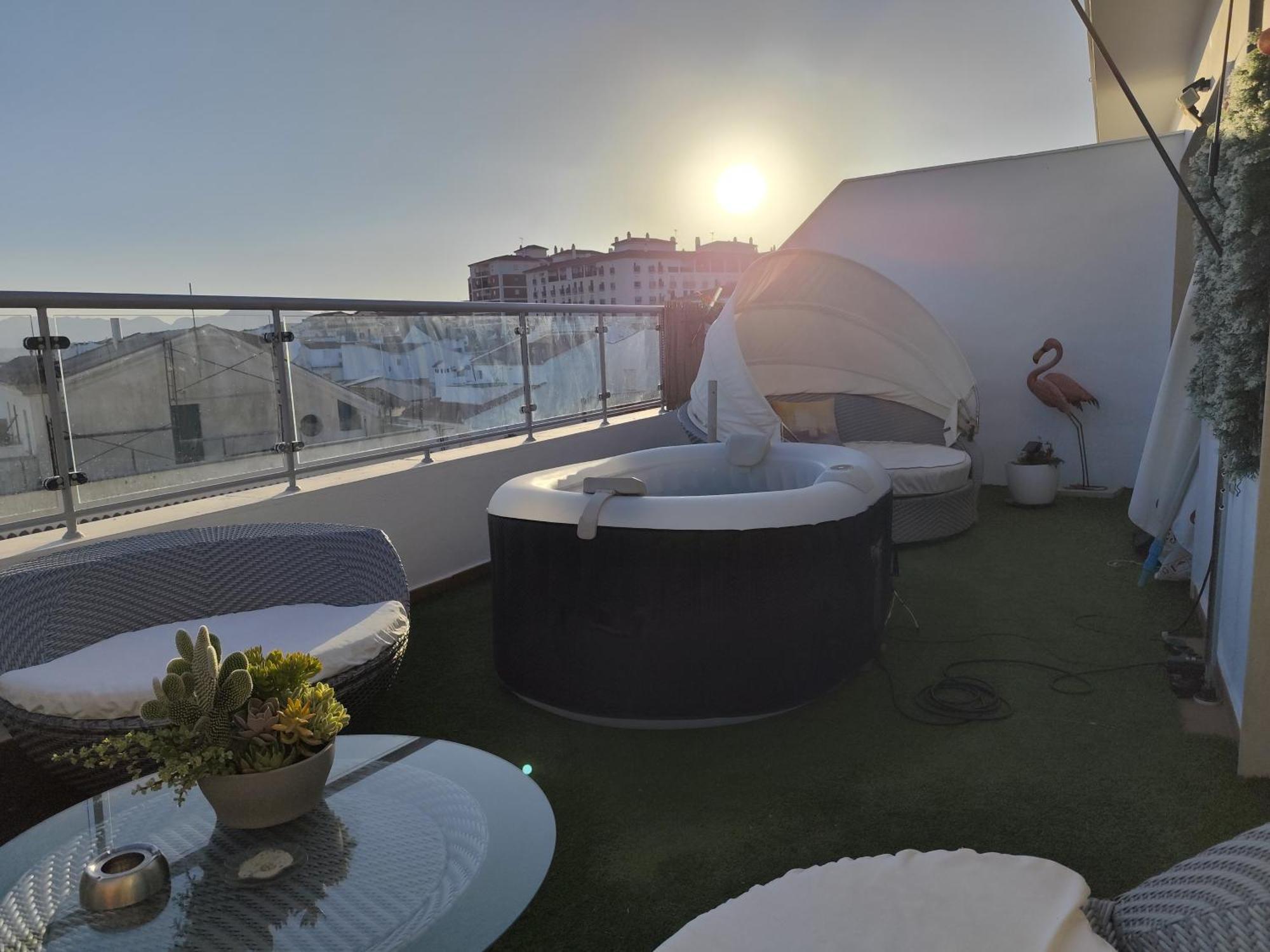 Atico Rilque, Apartamentos Independientes Con Jacuzzi Privado Y Terraza En Ronda Ngoại thất bức ảnh